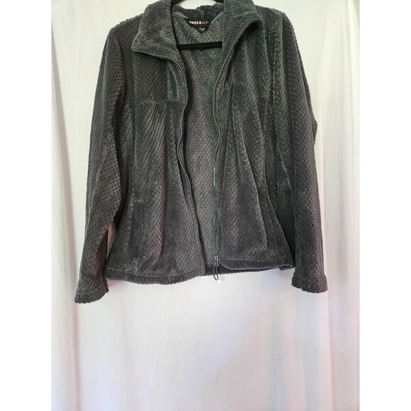 Women’s Swiss Alps Fleece Jacket Size Large , Color Gray - Picture 1 of 8
